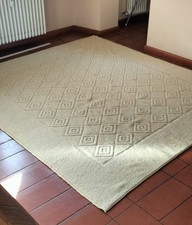 Tappeto originale sardo in lana bianco