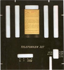 retro per radio Telefunken 327