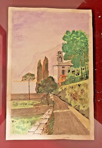 Disegno acquerello paesaggio - acquerello,