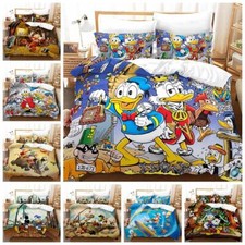 Set lenzuola stampate Paperino copripiumino 135 x 200 220 x 240 federa DE