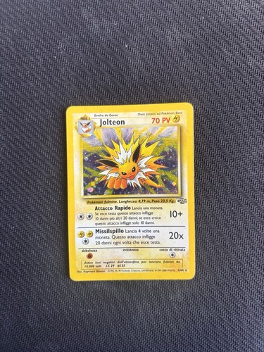 Carta pokemon jolteon - carta,