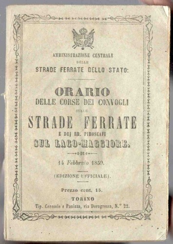 1859 orario strade ferrate - orario,