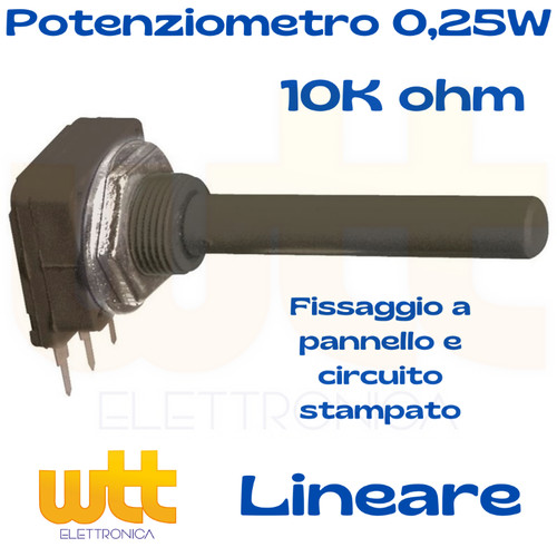 Potenziometro 10k ohm - ohm, lineare