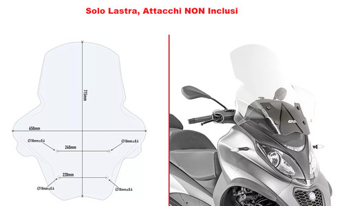 Givi parabrezza trasparente - givi,