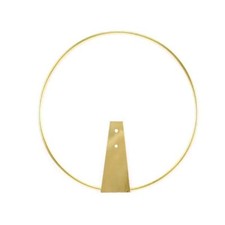 Aureola per statua in ottone dorato lucido diametro 30 cm