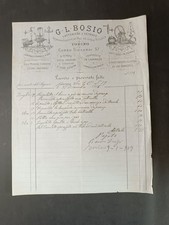 fattura BOSIO Lattoniere vetraio - Torino - 1906 - n 128