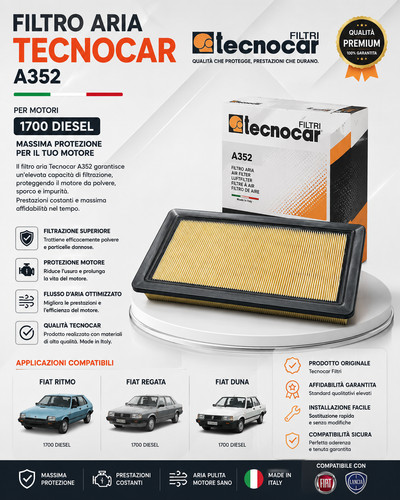 Filtro aria tecnocar - filtro,