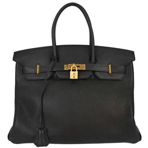 Borsa mano hermes black togo - hermes,
