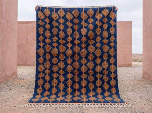 Tappeto marocchino blu - ,