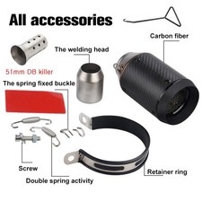 Scarico Fibra di Carbonio Moto