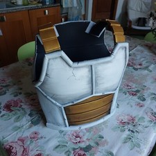 Saiyan Armor, Dragon Ball Z, White and Gold paint (Homemade EVA Foam Cosplay)