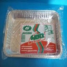 36 PZ Contenitori alluminio 8 porzione + coperchio