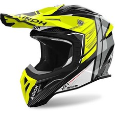 HELMET CASCO CROSS ENDURO AIROH AVIATOR ACE 2 ENGINE YELLOW FLUO GLOSS TG L