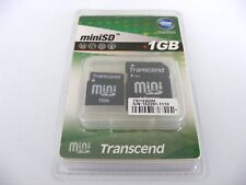 Scheda Mini SD 1GB (scheda MiniSD 1GB) + adattatore TRANSCEND nuova