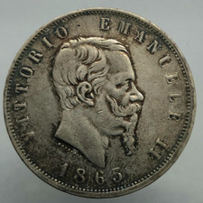 Vittorio Emanuele II 5 LIRE