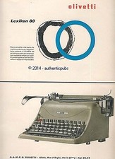 PUBLICITE OLIVETTI MACHINE A