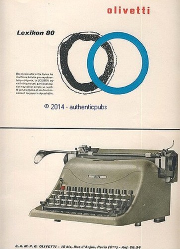 Publicite olivetti machine - publicite,