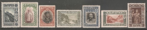 Bulgaria 1915 101 106 87ii - 1915, 101-106+87ii