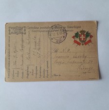 1^ G.M. CARTOLINA POSTALE IN FRANCHIGIA VIAGGIATA CON TIMBRO PM   46