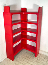 LIBRERIA ANGOLO Kartell 5 MODULI ANNI 70 DESIGN Olaf Von Bohr VINTAGE ANGOLIERA