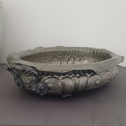 Centrotavola peltro decorato - peltro,