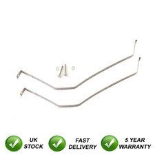 Coppia cinghie di supporto serbatoio carburante acciaio inox adatte a Jaguar XJ X350 2003-2009