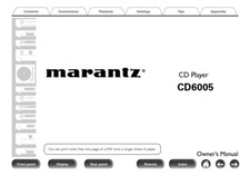 Marantz CD6005 CD Player