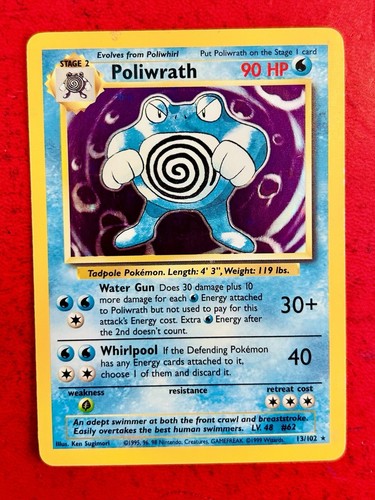 Lotto carte pokemon poliwrath - lotto,