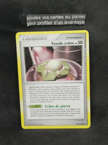 Carte pokémon fossile - carte, crâne