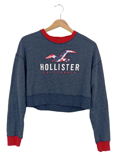 Hollister felpa donna blu - hollister,