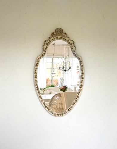Specchio vintage ovale con