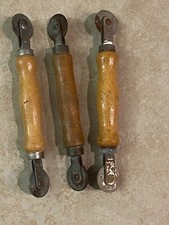 Lot of 3 Window Screen Cutter Splicers with Wood Handles Rusty Old Tools