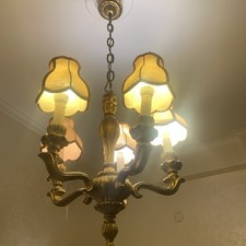 Lampadario di Legno Dorato 5