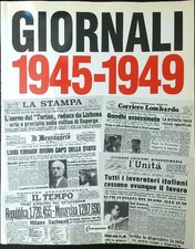 GIORNALI 1945 - 1949 AA.VV. CONTEMPORANEA 1998  BROSSURA
