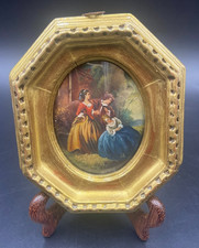 Quadro miniatura vintage olio