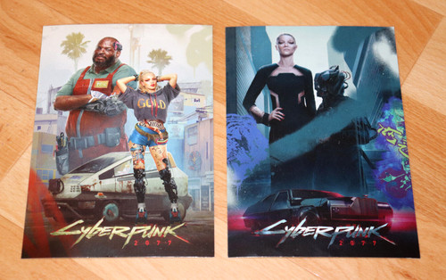 Cyberpunk 2077 rara cartolina