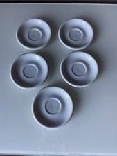 ARZBERG GERMANY 5 PIATTINI CAFFÈ BIANCHI DIAMETRO 12 cm