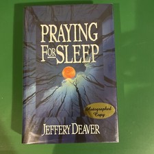 Praying for Sleep By Deaver, Jeffrey  Signed, 1st Edition, 1st Print, 1994