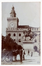 Bologna Piazza del Municipio Monumento Re Vittorio E.II  - fp.vg.1907