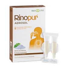 Rinopur Aerosol Bios Line Soluzione ipertonica con Acido Ialuronico - 10 fiale