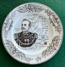 Piatto Maggior Pietro Toselli Campagna Africa Medaglia Oro Valore Militare