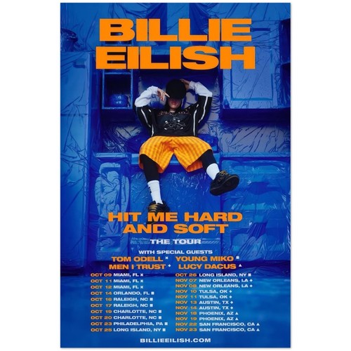 Poster date concerto - , billie
