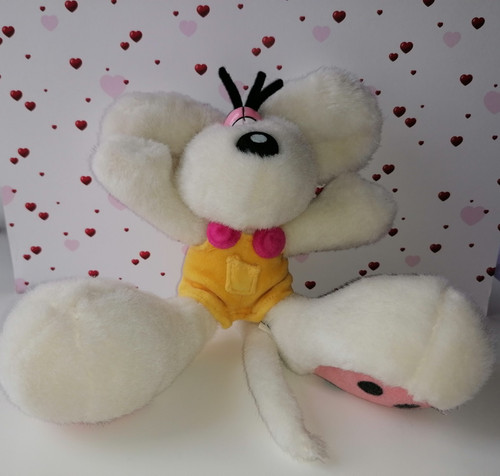 Diddl peluche salopette - , gialla