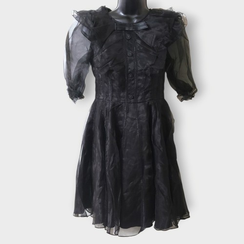 Abito gotico lolita nero - abito, seta