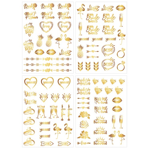 Fogli tatuaggi glitter - 8,