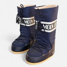 Moon boot navy blue icon - moon,