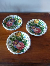 N. 3 PIATTI ANNI 50/60 DIPINTI A MANO CERAMICA ITALIANA