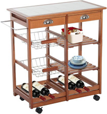 Carrello Cucina Legno Con