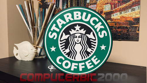 Insegna luminosa starbucks - insegna,