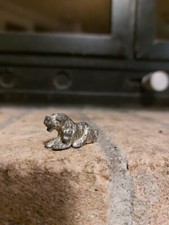 Miniatura Cane Cocker Spaniel di Peltro 3 Cm Vintage
